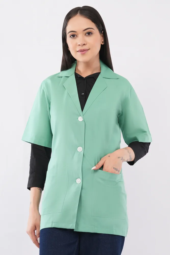 Womens Half Sleeve Apron Spectrum